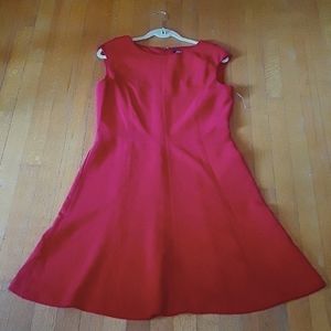 🌺NWOT| CHAPS Red Cap Sleeve Dress 12🌺